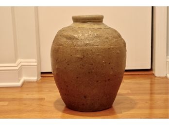 Marked Large Ginger Pottery Jar