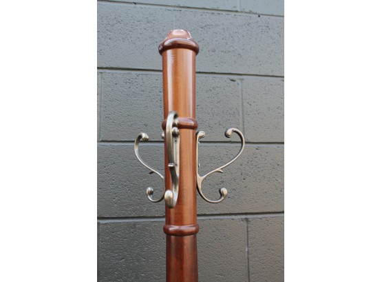 Tall, Ornate Wooden Coat Rack... Let's Hang OUt!