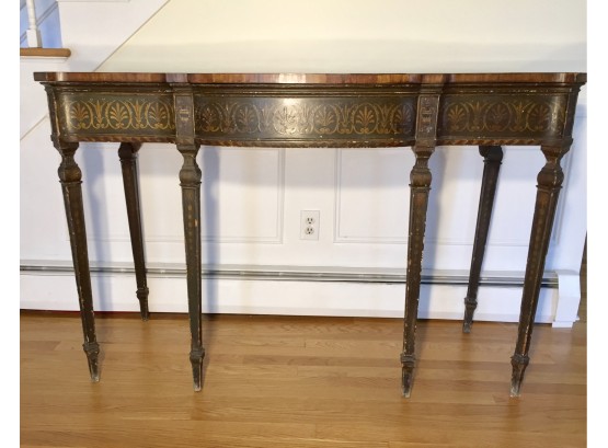 Stunning Westing, Evans And Egmore Antique Carved And Inlay Mahogany  Console Pier Table