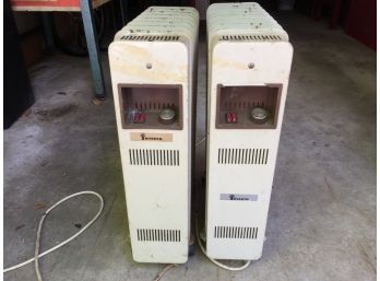 Pair Of Invento Oil Radiator Style Space Heaters
