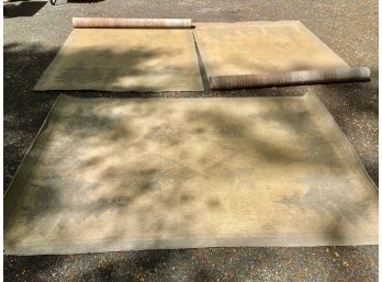 Set Of Three Indoor/Outdoor Poly Carpets