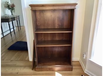 Hardwood Bookshelf With Three Adjustable Shelves