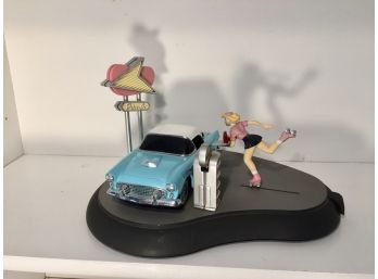 Drive In Car Hop Themed Mechanical Bank