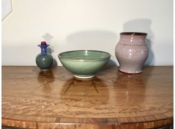 Three Matching Ceramic Pieces