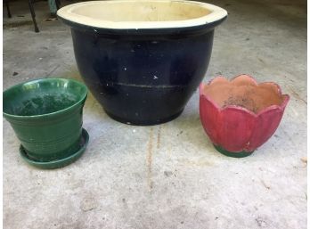 Three Ceramic Pots