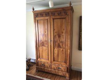 Large Antique Wooden 2 Doors Kitchen Pantry Cabinet