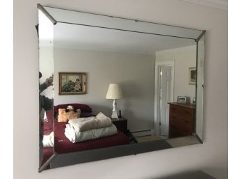 Large Vintage Hallway Beveled Mirror