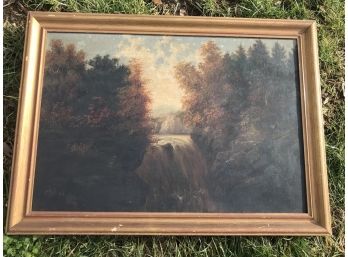 Antique Framed Impressionist Painting (As Is)