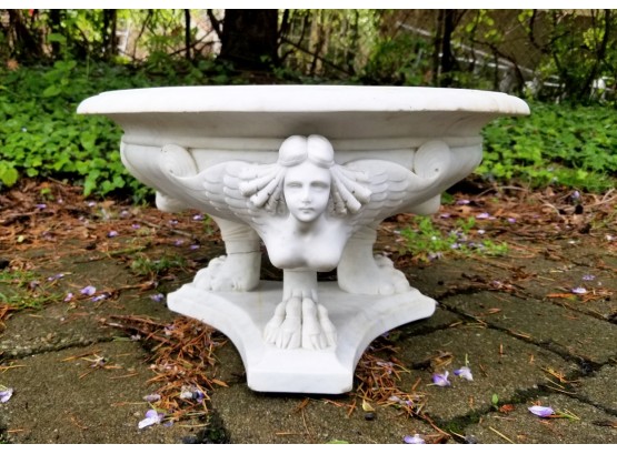 Antique Marble Planter/Water Font - AS IS