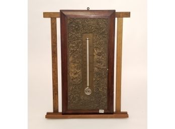 Antique Armington Art Metal Thermometer
