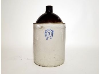 Large Antique Salt Glazed Stoneware Jug