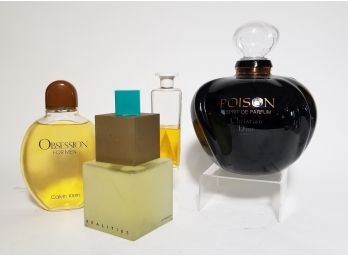 4 Huge Counter Display Perfume Bottles Featuring Christian Dior 'Poison'