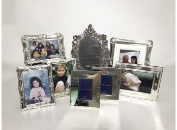 8 Silverplated Photo Frames Featuring 2 Ralph Lauren Home Frames
