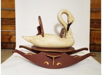 Large Vintage Swan Child's See-Saw