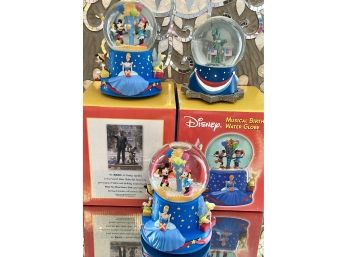 Pair Of Older DISNEY Musical Snow Globes And More