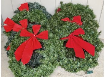 Group Of 7 Decorative Winter Wreaths