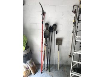 Selection Of Yard & Garden Essentials Including Tree Pruner, Tiki Torches And More
