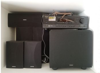Home Theater Sound System Featuring Onkyo Receiver & Velodyne Subwoofer