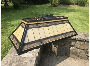 Tiffany Style Stained Glass Billiard Light Fixture