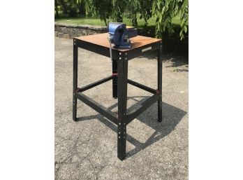 Heavy Duty Metal Shop Bench With Forge Vice