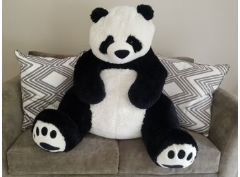 Huge Stuffed Panda Pouf