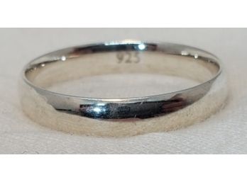 Sterling Silver Size 11 Solid Wedding Band ~ 3.08 Grams