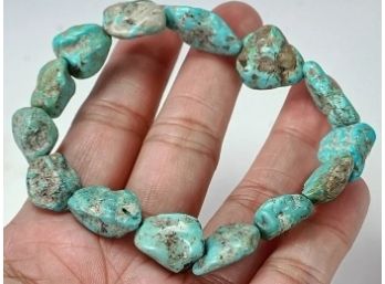 Incredible 108 CaratArizoba Southwest Turquoise Stretch Bracelet