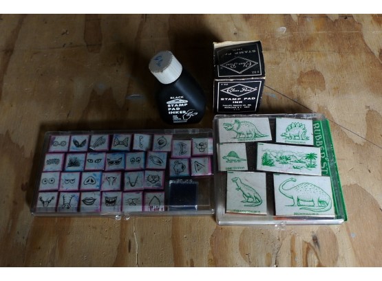 Kids Fun Ink And Stamp Pads Lot