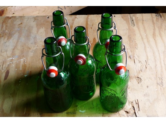 5 Vintage Grolsch Bottles