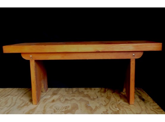 Nice Vintage Hand Crafted Wooden Bench