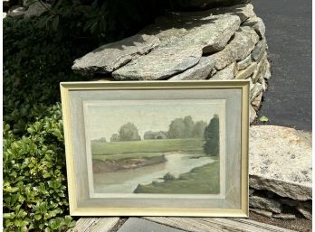 Original Vintage Landscape Oil Painting
