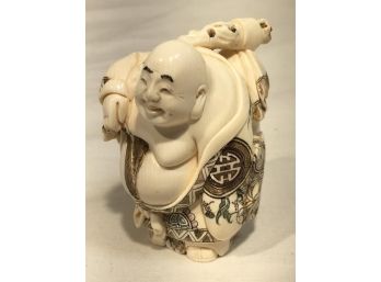 Vintage ? Carved Bone ? Netsuke - Highly Detailed And Great Quality