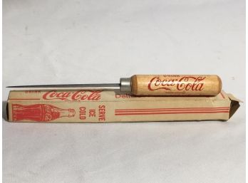 Vintage COCA-COLA Advertising Ice Pick - WITH ORIGINAL BOX ! - WOW !