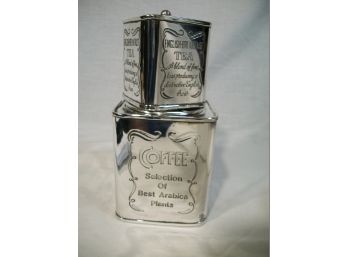 Beautiful Silver Plated Coffee & Tea Canisters / Boxes - VERY Decorative