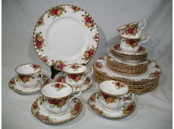 Complete Service For 8 - ROYAL ALBERT 'Old Country Roses'  China