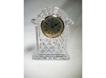 Lovely WATERFORD Crystal Clock - Perfect Condition - New Battery  / Made In Ireland