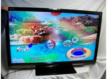 60' SHARP AQUOS Flat Screen TV - ITS HUGE ! - Works 100%  - VERY Low Hours
