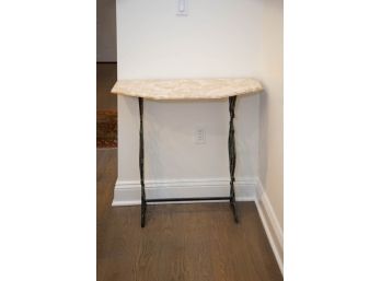 Marble Top Hall Console