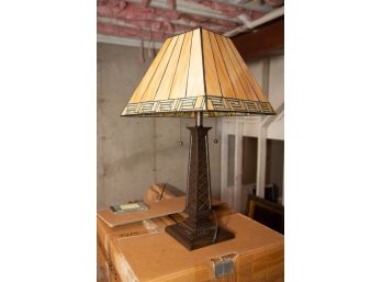 Stained Glass Table Lamp By Stickley, Audi & Co.