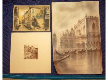 Vintage Prints - Venetian Scenes