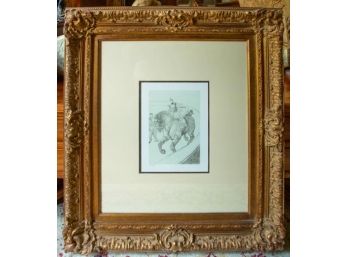 Framed Lithograph - Circus By Marc Kniebihler