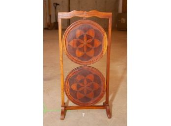 Inlaid Serving Tray Stand