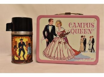 “Have Gun Will Travel” Thermos And Vintage Campus Queen Lunchbox