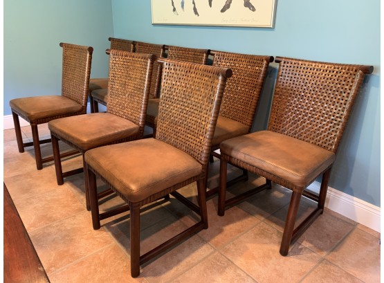 Set Of Eight  Acquisitions By Henredon Dining Chairs, Retail $2640