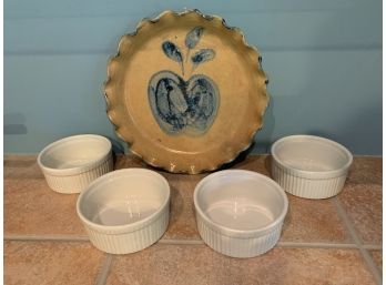 Apple Pie Plate & Large Ramekin Set