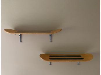 Pair Of Pottery Barn Teen Skateboard Shelves, #2