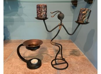 Artistic Metal Candle Holders