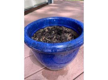 Cobalt Blue Outdoor Planter