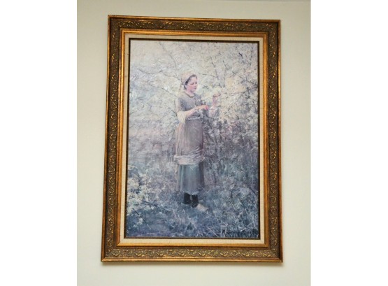 Exquisite Daniel Ridgway Knight 'Spring Time' Framed 3D Reproduction Artwork-MILFORD PICK UP
