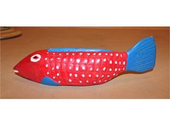 Funky Carved Painted Whimsical Fish - STRATFORD CONNECTICUT PICK UP